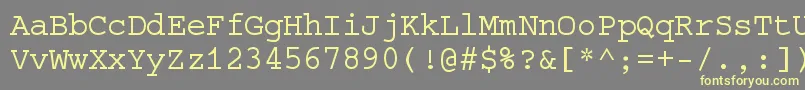 Slc Font – Yellow Fonts on Gray Background