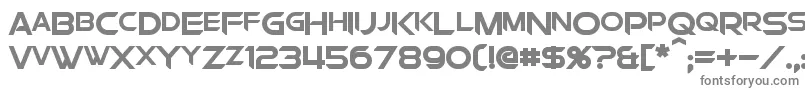 Шрифт ChromiaSupercapBold – серые шрифты на белом фоне