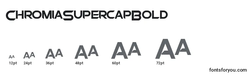 ChromiaSupercapBold Font Sizes