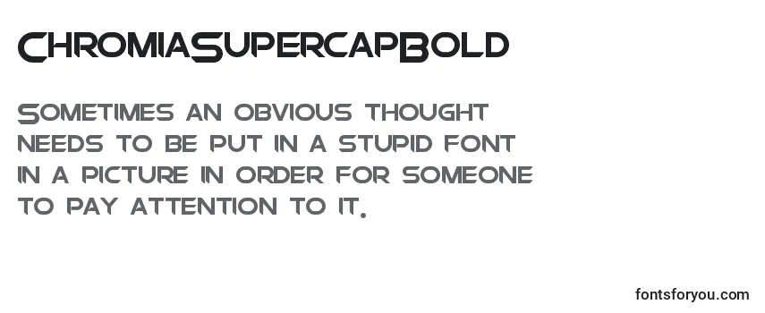 Review of the ChromiaSupercapBold Font