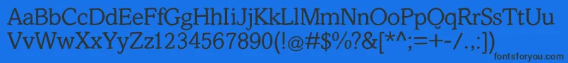 Slabstick Font – Black Fonts on Blue Background