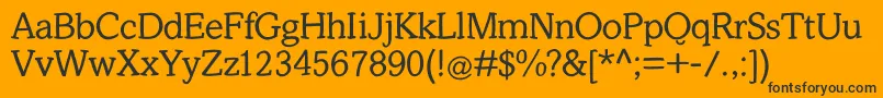 Slabstick Font – Black Fonts on Orange Background