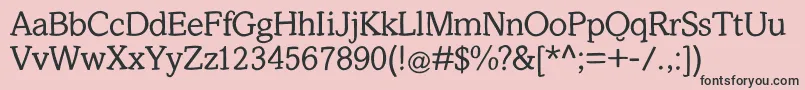 Slabstick Font – Black Fonts on Pink Background