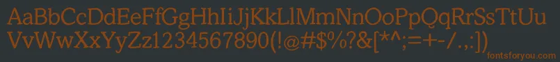 Slabstick Font – Brown Fonts on Black Background