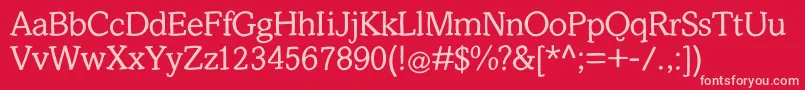 Slabstick Font – Pink Fonts on Red Background