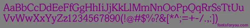 Slabstick Font – Purple Fonts on Gray Background
