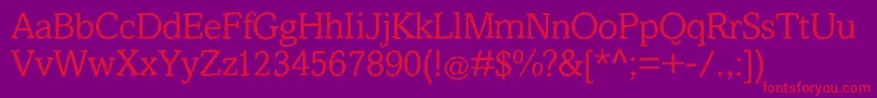 Slabstick Font – Red Fonts on Purple Background