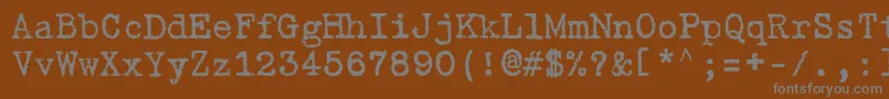 Шрифт GabrieleBr – серые шрифты на коричневом фоне