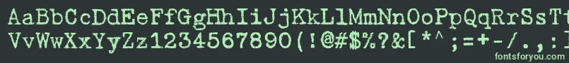 Шрифт GabrieleBr – зелёные шрифты на чёрном фоне