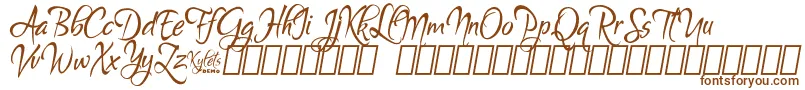 KyletsDemo Font – Brown Fonts on White Background