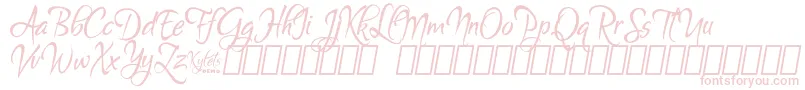 KyletsDemo Font – Pink Fonts on White Background