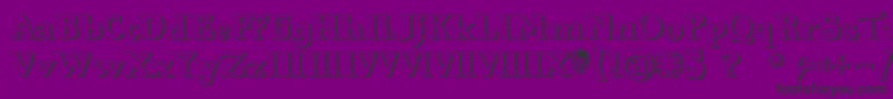 Hellraiser3Shadow Font – Black Fonts on Purple Background