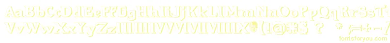 Hellraiser3Shadow-fontti – keltaiset fontit