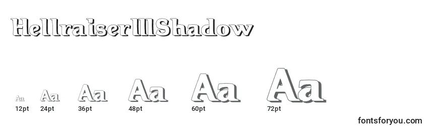 Rozmiary czcionki Hellraiser3Shadow (86246)