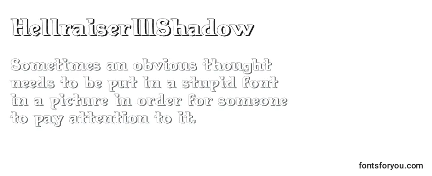 Hellraiser3Shadow (86246) フォントのレビュー
