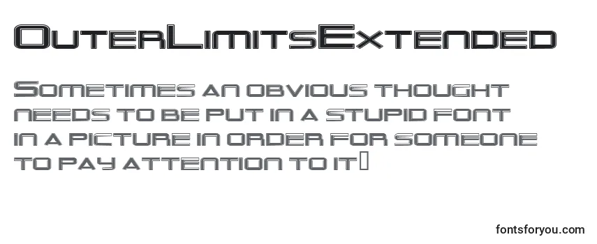 Review of the OuterLimitsExtended Font