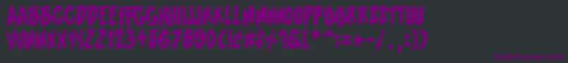 Infringement Font – Purple Fonts on Black Background