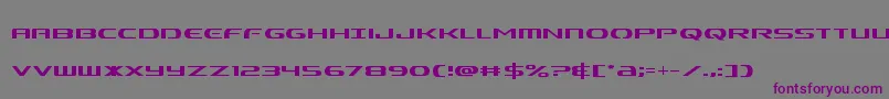 Alphamencond Font – Purple Fonts on Gray Background