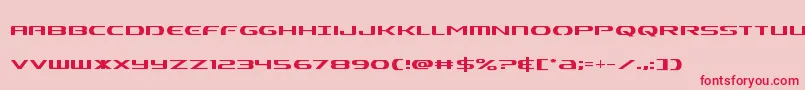 Alphamencond-Schriftart – Rote Schriften auf rosa Hintergrund