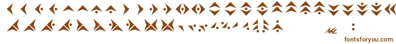 Pakmara Font – Brown Fonts on White Background