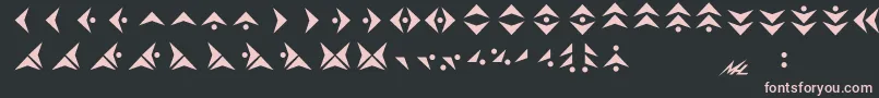 Pakmara Font – Pink Fonts on Black Background