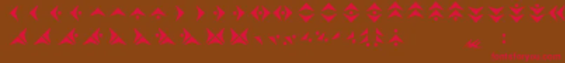 Pakmara Font – Red Fonts on Brown Background