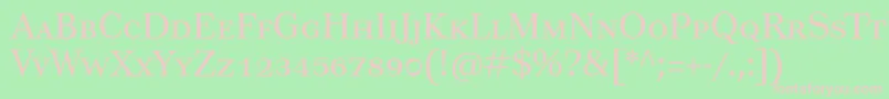 Tusarsc Font – Pink Fonts on Green Background