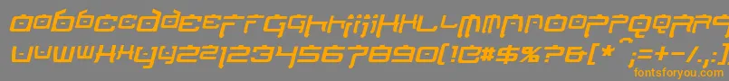 fuente NipponTechItalic – Fuentes Naranjas Sobre Fondo Gris