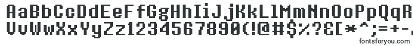 8bitoperatorplusBold-fontti – Alkavat 8:lla olevat fontit
