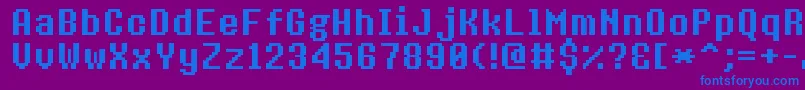 fuente 8bitoperatorplusBold – Fuentes Azules Sobre Fondo Morado