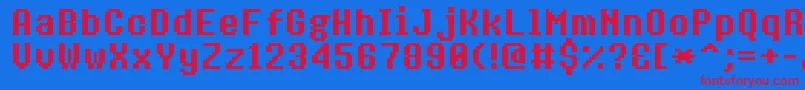fuente 8bitoperatorplusBold – Fuentes Rojas Sobre Fondo Azul