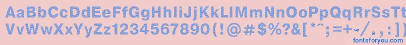 StripeDb Font – Blue Fonts on Pink Background