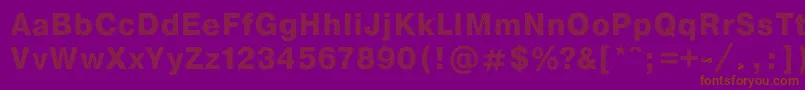 StripeDb Font – Brown Fonts on Purple Background