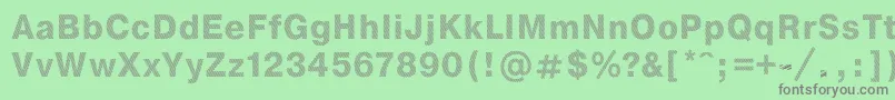 StripeDb Font – Gray Fonts on Green Background