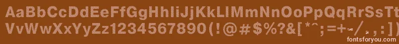 Шрифт StripeDb – розовые шрифты на коричневом фоне