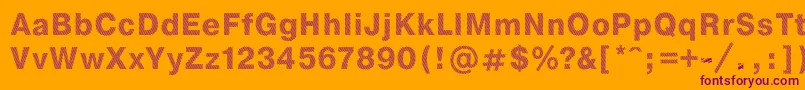 StripeDb Font – Purple Fonts on Orange Background