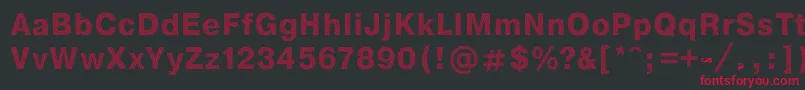 fuente StripeDb – Fuentes Rojas Sobre Fondo Negro