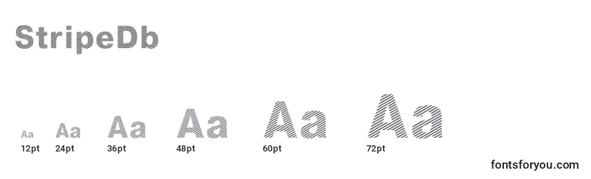 StripeDb Font Sizes
