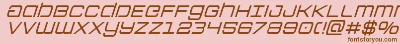 Colonymarinesital Font – Brown Fonts on Pink Background
