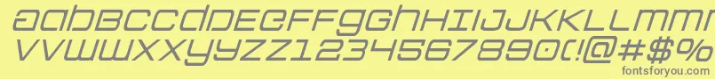 Colonymarinesital Font – Gray Fonts on Yellow Background