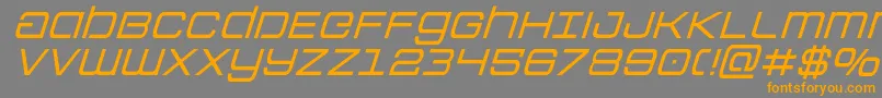 Colonymarinesital Font – Orange Fonts on Gray Background