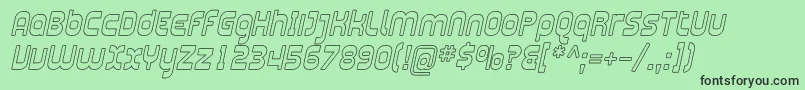 Plasma10 Font – Black Fonts on Green Background