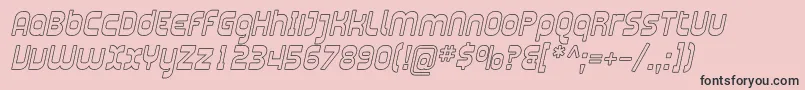 Plasma10 Font – Black Fonts on Pink Background