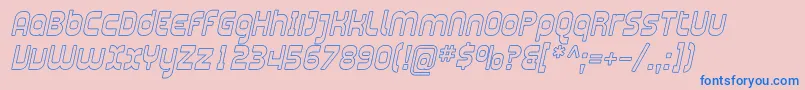 Plasma10 Font – Blue Fonts on Pink Background