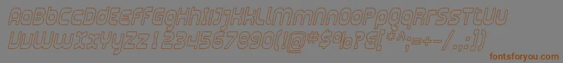 Plasma10 Font – Brown Fonts on Gray Background
