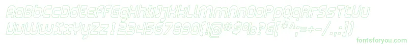 Plasma10 Font – Green Fonts on White Background