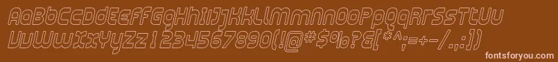 Plasma10 Font – Pink Fonts on Brown Background
