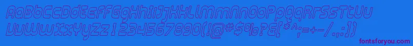 Plasma10 Font – Purple Fonts on Blue Background