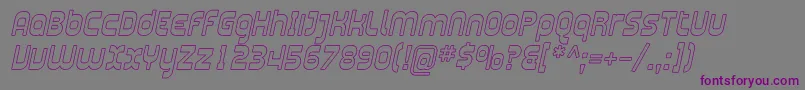 Plasma10 Font – Purple Fonts on Gray Background