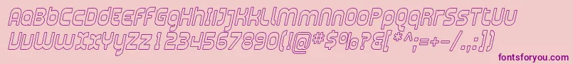 Plasma10 Font – Purple Fonts on Pink Background